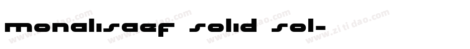 monalisaef solid sol字体转换